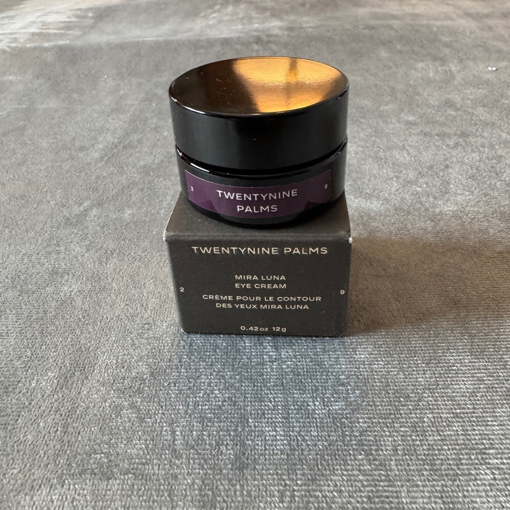 Twentynine Palms Women Eye Cream 0.42oz Black Retinol Ceramide Mira Luna Vegan